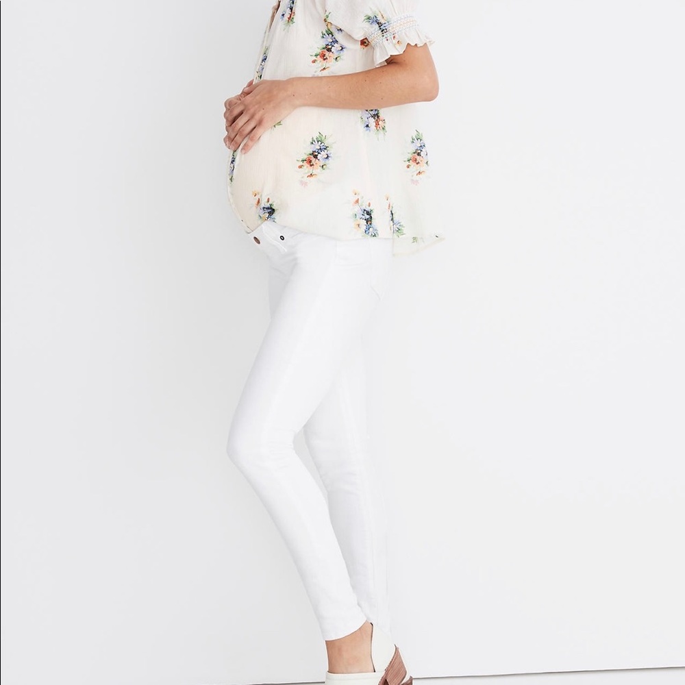Madewell side panel maternity jeans